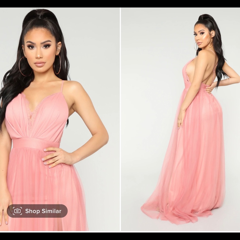 Work The Runway Maxi Dress - Blush